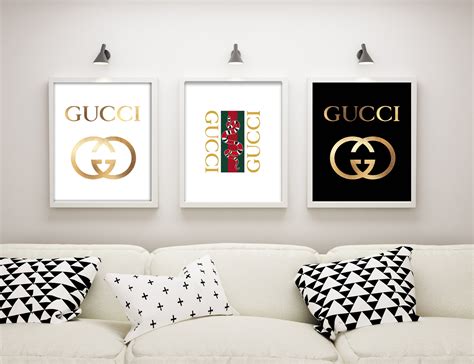 gucci wall design|gucci inspired wall art.